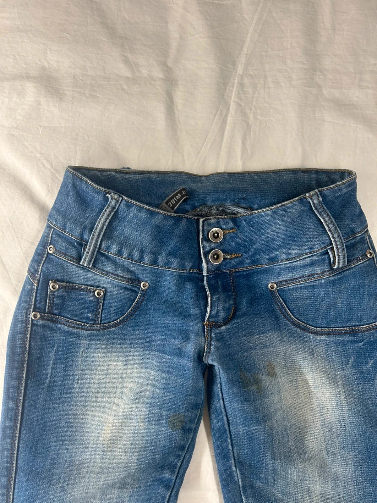 Jeans azul de cintura baixa v. S. Miss tamanho 36 – photo 3